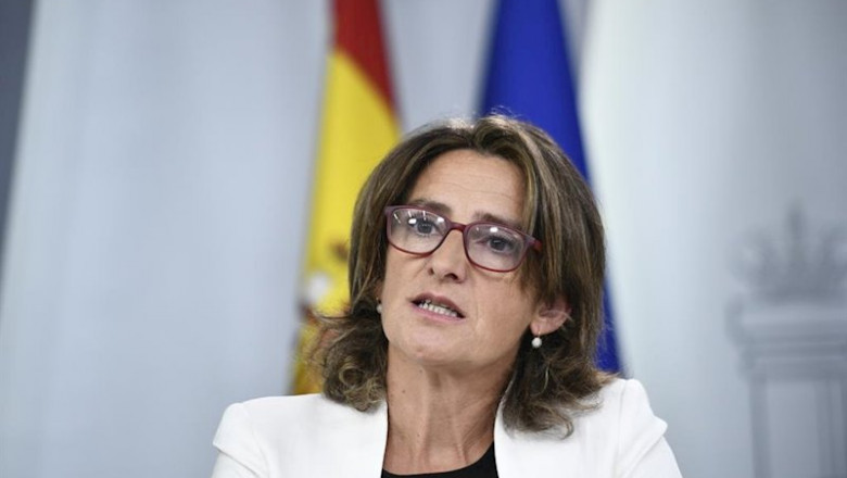 ep la ministra de transicion ecologica en funciones teresa ribera comparece ante los medios de