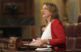 ep la ministra de transicion ecologica teresa ribera interviene en una sesion plenaria en el