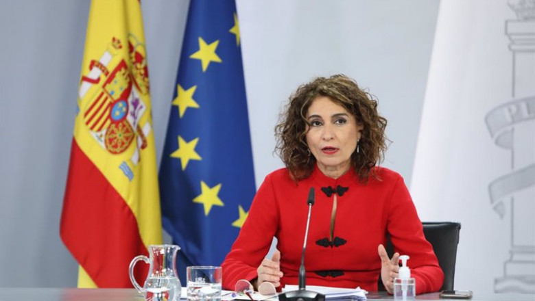 EUROPA PRESS/M.FERNÁNDEZ. POOL - Europa Press ep la portavoz del gobierno y ministra de hacienda maria jesus montero interviene durante la rueda