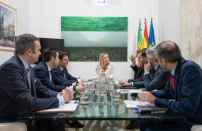 ep la presidenta de la junta de extremadura en funciones maria guardiola durante la reunion este