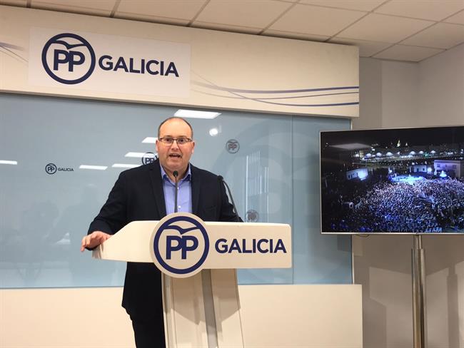 Miguel Tellado, secretario general del PP gallego, en rueda de prensa | EUROPA PRESS ep miguel tellado secretario generalpp gallego en ruedaprensa