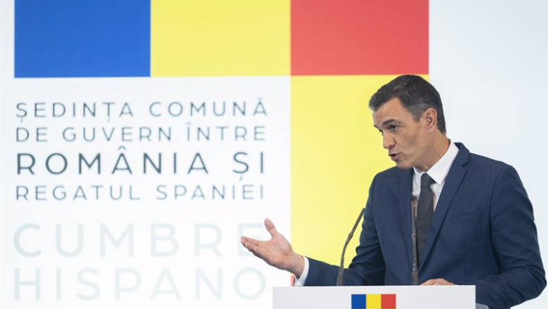 Pedro Sánchez en la primera cumbre hispano-rumana | ANDREU ESTEBAN ep pedro sanchez en la primera cumbre hispano rumana