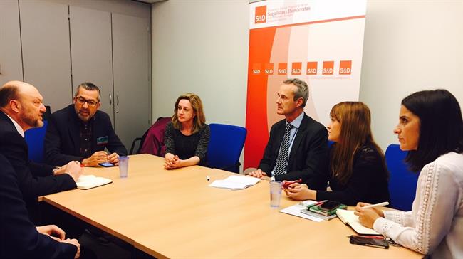 Representantes del PSOE se reúnen para tratar los aranceles en la aceituna | PSOE SEVILLA ep representantespsoereunentratararancelesla aceituna