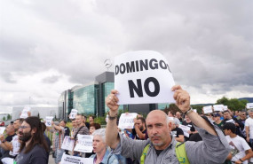 ep trabajadores de mercedes durante una movilizacion