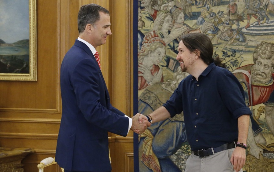 pablo iglesias rey felipe julio 2016 pablo iglesias rey felipe julio 2016