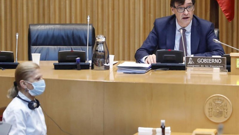 El ministro de Sanidad, Salvador Illa comparece en la Comisión de Sanidad del Congreso, en Madrid (España), a 21 de mayo de 2020. | Pool ep el ministro de sanidad salvador illa comparece en la comision de sanidad del congreso en madrid