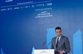 ep el presidente del gobierno pedro sanchez durante su intervencion el ano pasado en el acto de
