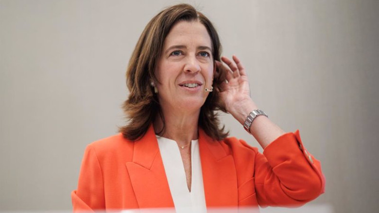 ep la presidenta de la aeb alejandra kindelan ofrece una rueda de prensa tras la celebracion de la