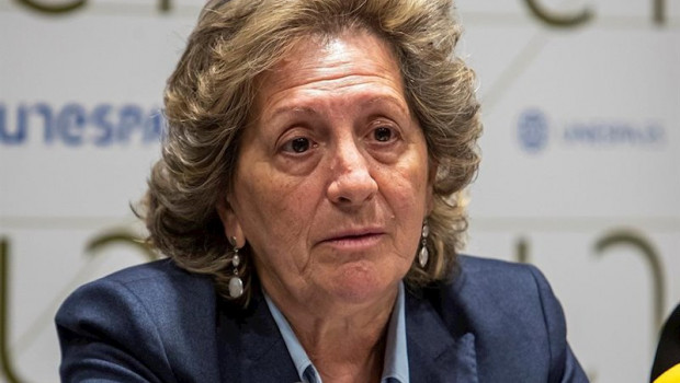 ep la presidenta de unespa pilar gonzalez de frutos durante la presentacion de resultados del sector
