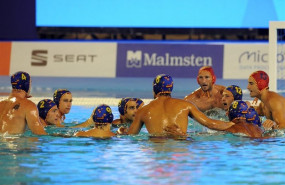 ep la seleccion espanola masculinawaterpolo duranteeuropeosbarcelona