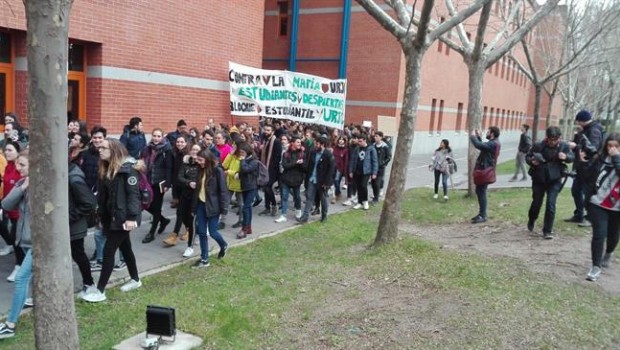ep manifestacionalumnosla urjccampusvicalvaro