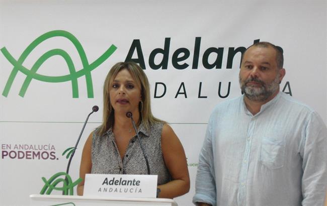 María de Gracia y Rafael Sánchez Rufo, de Adelante Andalucía. | ADELANTE ANDALUCÍA. ep mariagraciarafael sanchez rufo de adelante andalucia