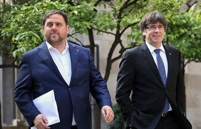 Oriol Junqueras y Carles Puigdemont | @KRLS ep oriol junquerascarles puigdemont
