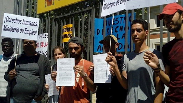 ep una veintena de solicitantes de asilo en madrid