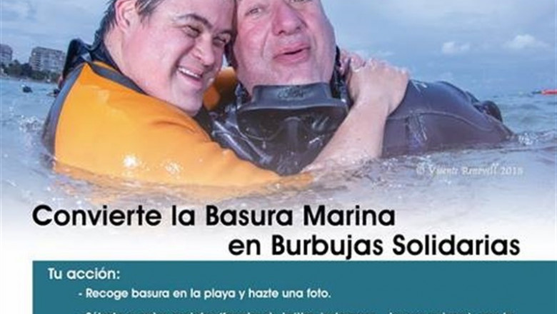 Cartel de la campaña #BasurasXBurbujas de la Fundación Global Nature | FUNDACIÓN GLOBAL NATURE ep cartella campana basurasxburbujasla fundacion global nature