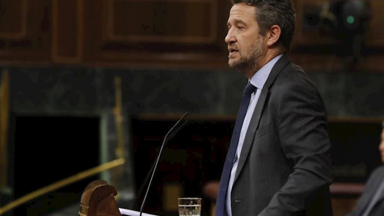 El diputado del PP, Jaime Eduardo de Olano, interviene en el Pleno del Congreso. En Madrid, (España), a 15 de abril de 2020. | Pool ep el diputado del pp jaime eduardo de olano interviene en el pleno del congreso en madrid espana a
