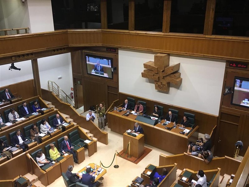ep el lehendakari inigo urkullu durante su intervencion en el pleno de politica general