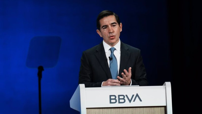 El presidente de BBVA, Carlos Torres Vila. | H.Bilbao - Europa Press ep el presidente de bbva carlos torres vila durante una junta general de accionistas del bbva en el