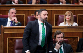 ep el presidente de vox en el congreso de los diputados santiago abascal vota durante la segunda