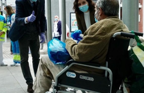 ep el presidente del pp pablo casado visita el hospital de campana de ifema junto a la presidenta de