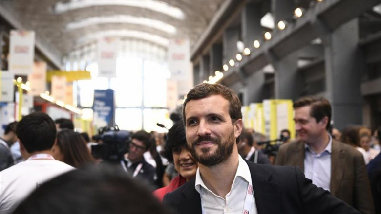 ep el presidente del pp pablo casado visita la plataforma global de innovacion south summit madrid
