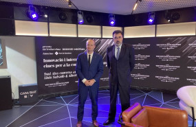ep el secretario de empresa y competitividad de la generalitat albert castellanos y el presidente