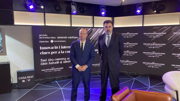 ep el secretario de empresa y competitividad de la generalitat albert castellanos y el presidente