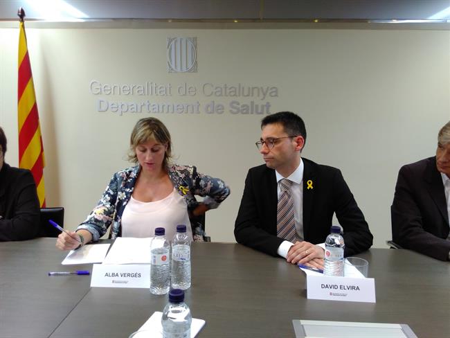 La consellera Alba Vergés y el director del CatSalut en su primera reunión | EUROPA PRESS ep la consellera alba vergesdirectorcatsalutsu primera reunion