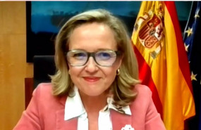 ep la ministra de asuntos economicos nadia calvino en la conferencia internacional de banca 2020