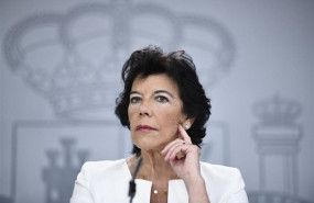 ep la portaveu en funcions isabel celaa compareix davant els mitjans de comunicacio despres de la
