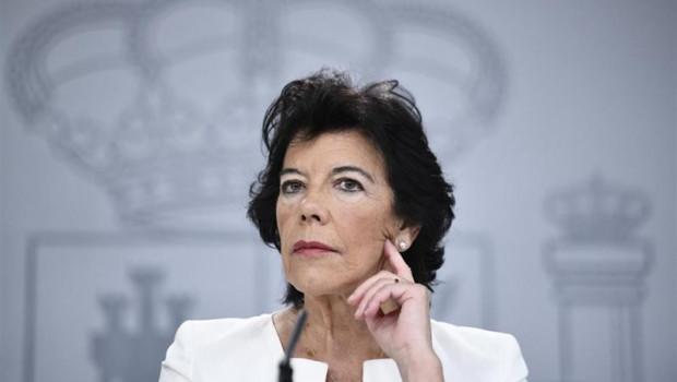 ep la portaveu en funcions isabel celaa compareix davant els mitjans de comunicacio despres de la