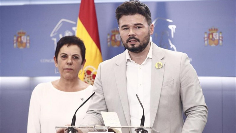 La portavoz de EH Bildu en el Congreso de los Diputados y el de ERC, Mertxe Aizpurúa y Gabriel Rufián. | Eduardo Parra - Europa Press - Archivo ep la portavoz de eh bildu en el congreso de los diputados y el de erc mertxe aizpurua y gabriel