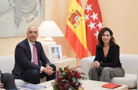 ep la presidenta de la comunidad de madrid isabel diaz ayuso ha recibido este martes en la real casa