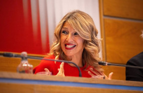 ep la vicepresidenta segunda del gobierno y ministra de trabajo yolanda diaz clausura la asamblea
