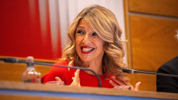 ep la vicepresidenta segunda del gobierno y ministra de trabajo yolanda diaz clausura la asamblea