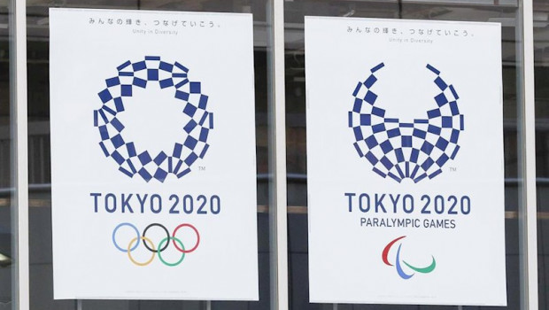ep logos de los juegos olimpicos y paralimpicos de tokyo que se aplazan hasta 2021