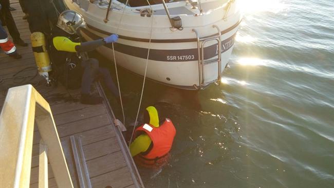 Rescate del cuerpo sin vida de un varón atrapado en las hélices de un velero | EUROPA PRESS/CBPC ep rescatecuerpovidaun varon atrapadolas helicesun velero
