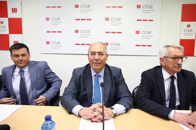 Rueda de prensa del presidente de la CRUE, Roberto Fernández | Europa Press ep ruedaprensapresidentela crue roberto fernandez