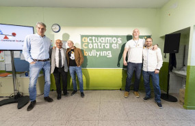 ep antonio martin presidente de la acb y el exjugador inaki zubizarreta en la presentacion de la