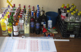 ep archivo   agentes de la guardia civil incautan bebidas alcoholicas adulteradas se les imputan los