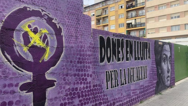 ep ataque sobre el mural conmemorativo del 8m