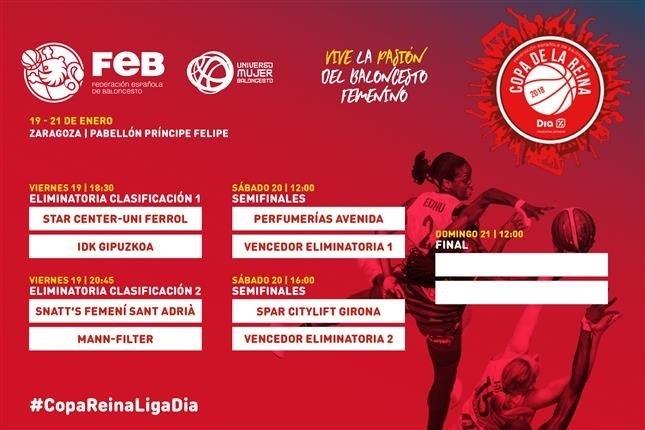 Cartel de la Copa de la Reina de baloncesto | FEB ep cartella copala reinabaloncesto