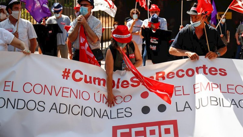 Concentración de CCOO ante la Dirección General de la Función Pública el pasado 9 de julio | Óscar J.Barroso - Europa Press ep concentracion de ccoo ante la direccion general de la funcion publica el pasado 9 de julio