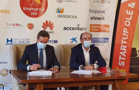 ep el ceo de enisa jose bayon lopez y el consejero delegado de enagas marcelino oreja durante la