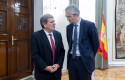 ep el gobernador del banco de espana jose luis escriva i y el exgobernador pablo hernandez de cos d