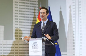 ep el nuevo ministro de economia comercio y empresa carlos cuerpo interviene durante el acto de