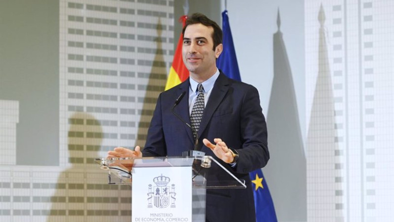 ep el nuevo ministro de economia comercio y empresa carlos cuerpo interviene durante el acto de ep el nuevo ministro de economia comercio y empresa carlos cuerpo interviene durante el acto de