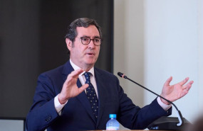 ep el presidente de la ceoe antonio garamendi durante el seminario de la asociacion de periodistas