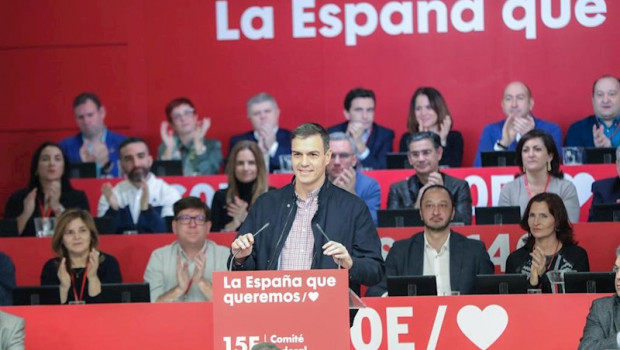 ep el presidente del gobierno pedro sanchez interviene en el comite federal del psoe en ferraz