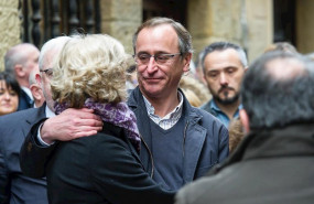 ep el presidente del pp vasco alfonso alonso y la viuda de gregorio ordonez y presidenta de la